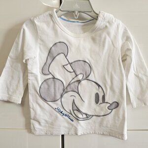 Vintage Cotton 12M Micky Mouse Baby Night Shirt